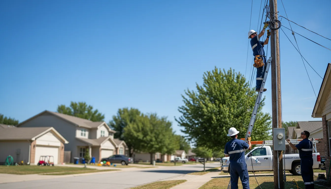 Residential electrician providing installation services in Belleville, AR
